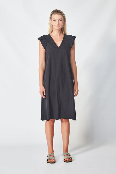 VERGE BLACK POLLY DRESS