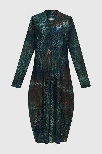 ALEMBIKA COASTAL DEVORE VELVET DRESS