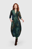 ALEMBIKA COASTAL DEVORE VELVET DRESS