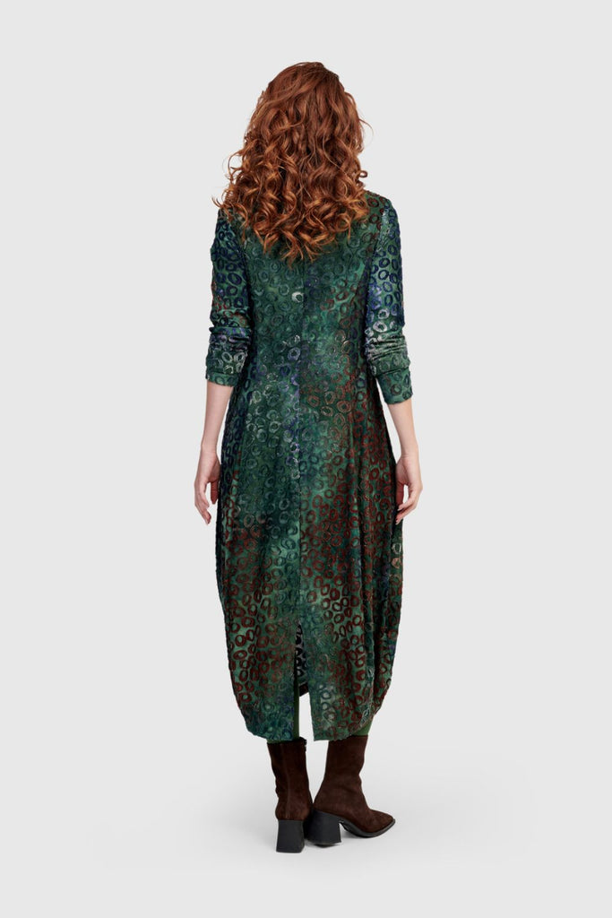 ALEMBIKA COASTAL DEVORE VELVET DRESS