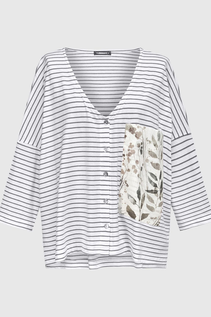 ALEMBIKA  STRIPES CARDI