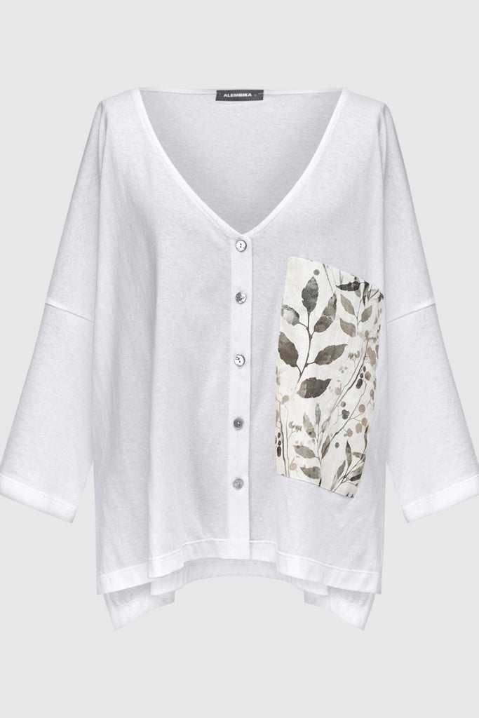 ALEMBIKA WHITE CARDI