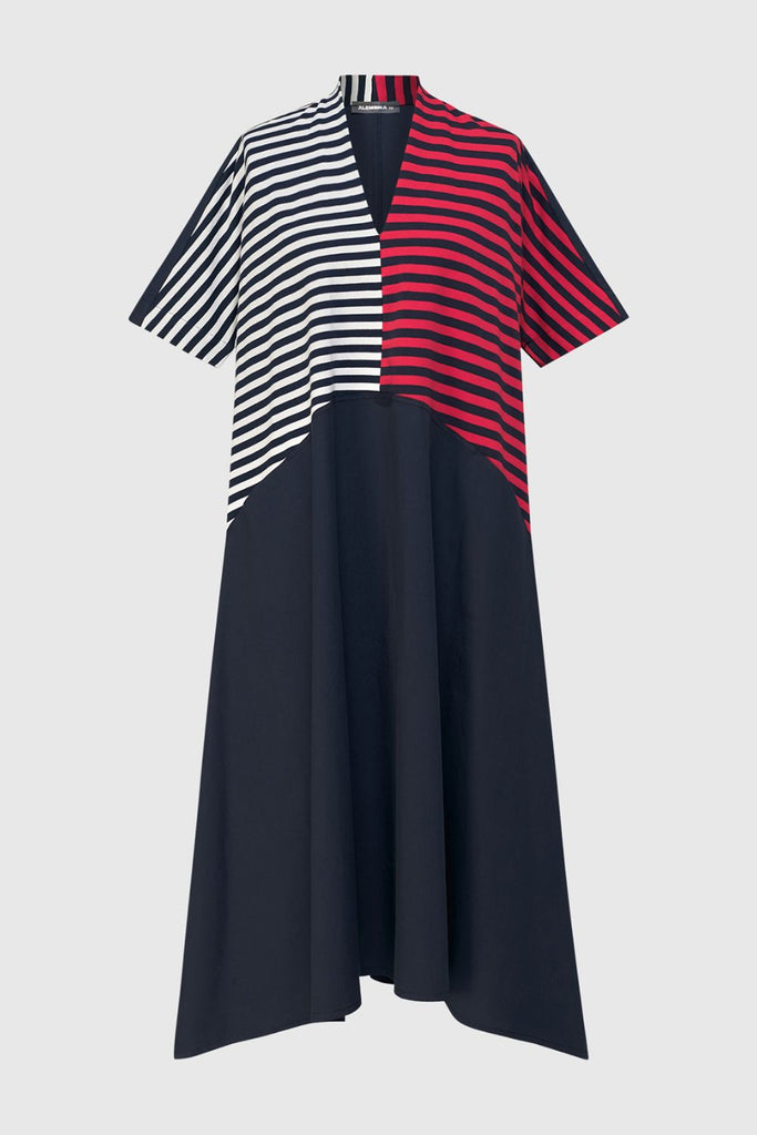 ALEMBIKA MIXED STRIPES DRESS