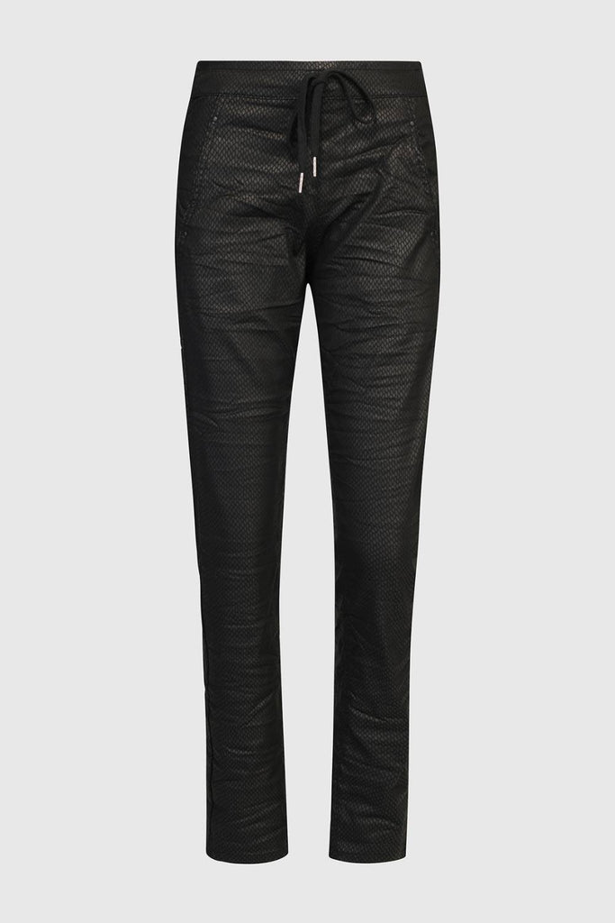 ALEMBIKA BLACK TIE FRONT PANT