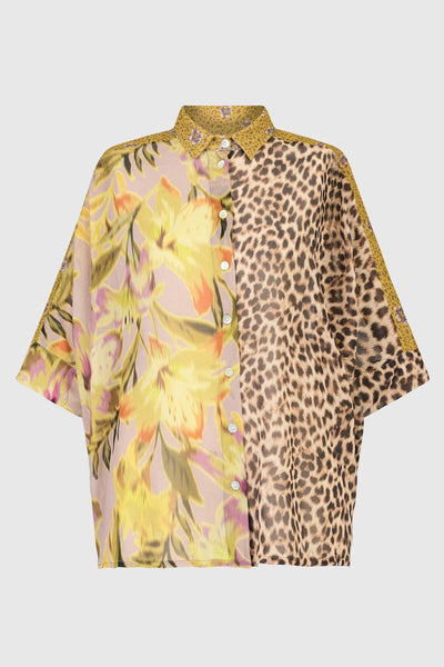 ALEMBIKA LILY 'N LEOPARD SHEER SHIRT