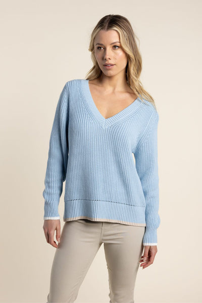 TWO T'S TRIM SWEATER