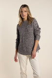 TWO-TS TWEED FUNNEL KNIT