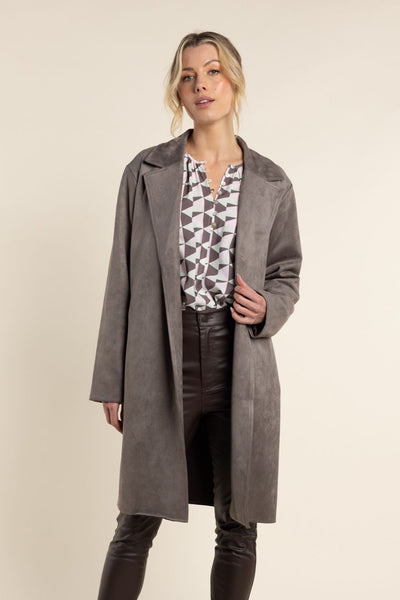 TWO-TS FAUX SUEDE COAT