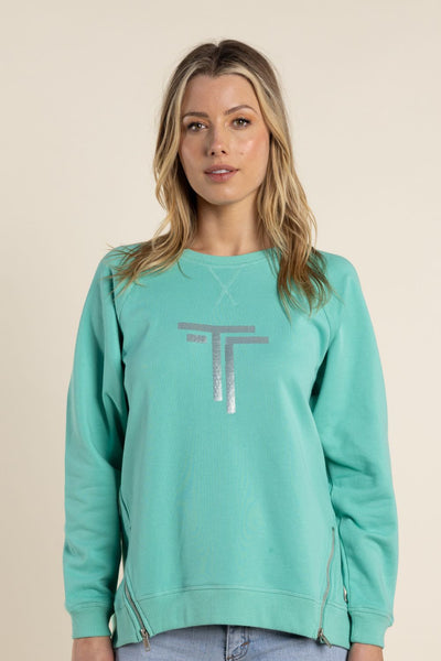 TWO T'S SEQUIN DETAIL SWEAT