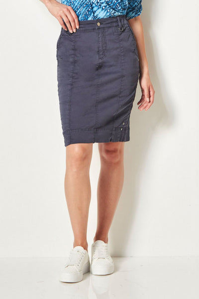 VERGE INK NAVY RESERVE SKIRT