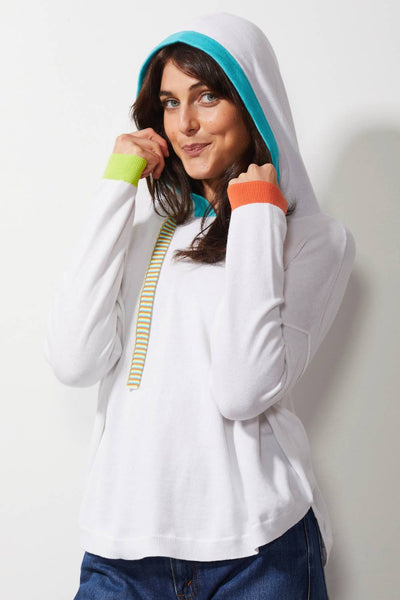 ZAKET & PLOVER WHITE FUN HOODIE